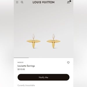 Louis Vuitton Louisette Earrings M00630
Authentic. Purchased receipt included.